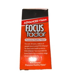 Focus Factor Advanced Vision 60 Capsules Expires: 08/2025 New