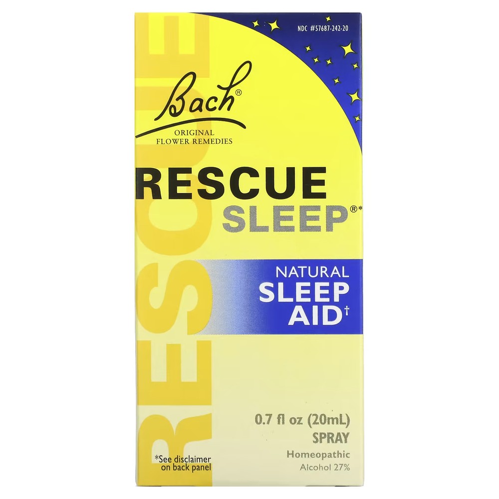 2 X Bach, Original Flower Remedies, Rescue slepe, Natural slepe Aid, 0.7 fl oz (