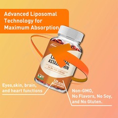 Liposomal Astaxanthin 24mg – with Phosphatidylcholine – Brain and Vision Health