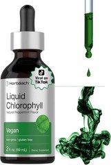 Liquid Chlorophyll Drops – 2 fl oz Supplement with Peppermint Flavor