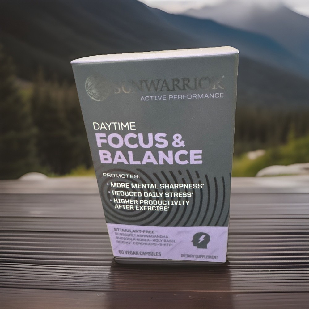 Sunwarrior – Active Focus and Balance – 60 Vegan Capsules