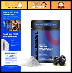 High-Purity Creatine Monohydrate Powder – Black Raspberry Flavor, Muscle Gain &