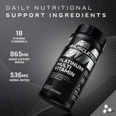 Multivitamin for Men | MuscleTech Platinum Multivitamin | Vitamin C for…
