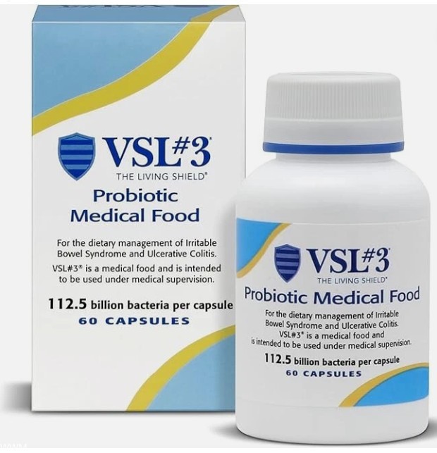 VSL#3 Probiotics 112.5B CFUs – High-Potency Gut Support, 60 Capsules