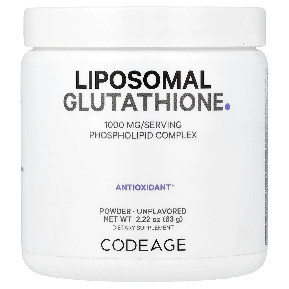 2 X Codeage, Liposomal Glutathione Powder, Unflavored, 2.22 oz (63 g)