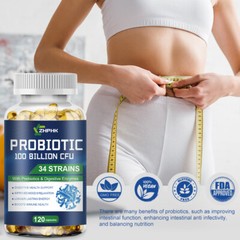 100 Billion CFU Probiotic Digestive Enzyme – Support Gut Health ,Relief Bloating