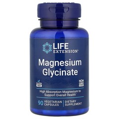 2 X Life Extension, Magnesium Glycinate, 90 Vegetarian Capsules (105 mg per Cap