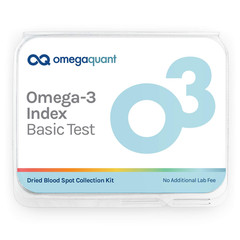 Omegaquant Omega-3 Index Basic – The Original Omega-3 Blood Test Kit One Drop