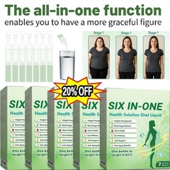 Six-in-One Health Solution Oral Liquid, One Bottle to Target It All HOT US