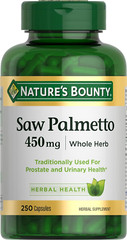Saw Palmetto Support for Prostate and Urinary Health, Herbal Health Supplement,