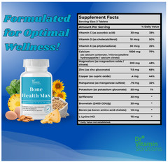Bone Health Advanced Calcium Magnesium Vitamin D3 Joint Support Strong Bones 60T