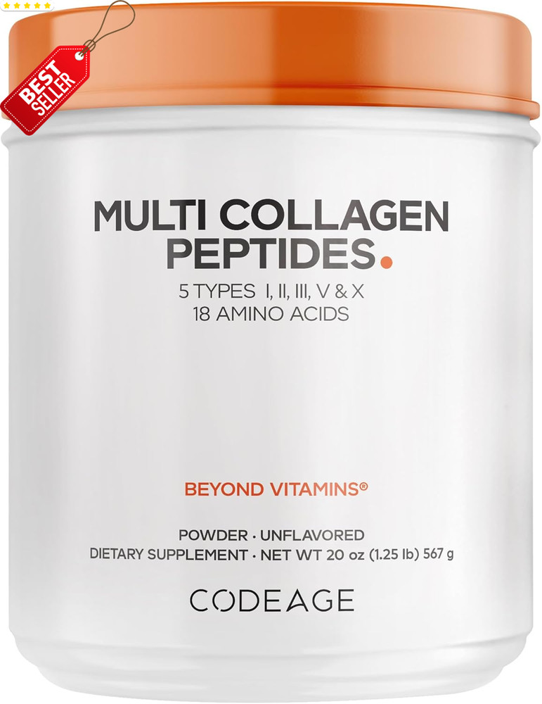 Multi Collagen Protein Powder 20Oz Types 1 2 3 5 10 Unflavored – US