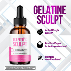 (5 Pack) Gelatine Sculpt Drops Advanced Health & Fitness Supplement 150 Servings