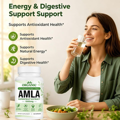 Amla Capsules – Amla Superfruit Extract 1000Mg, 60 Counts (1PC)