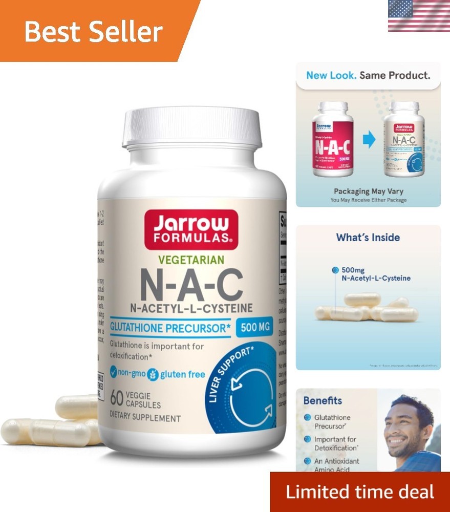 N-A-C 500 mg – Antioxidant Support for Liver Health, 60 Veggie Capsules
