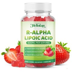 Mchokuu R Alpha Lipoic Acid Gummies, Stabilized R-Alpha 60 Count (Pack of 1)