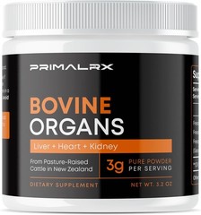 PRIMALRX – Bovine Organs Powder – Liver + Heart + Kidney (3.2oz)