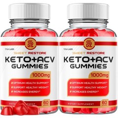 (2 Pack) Sweet Restore Keto ACV Gummy 1000MG SweetRestore Supplement 120 Gummies