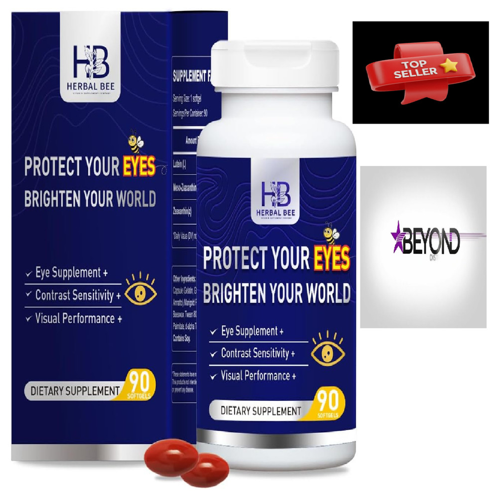 Eye Supplement – Lutein 10mg, Meso-Zeaxanthin 10mg, Zeaxanthin 2mg 90 Softgels