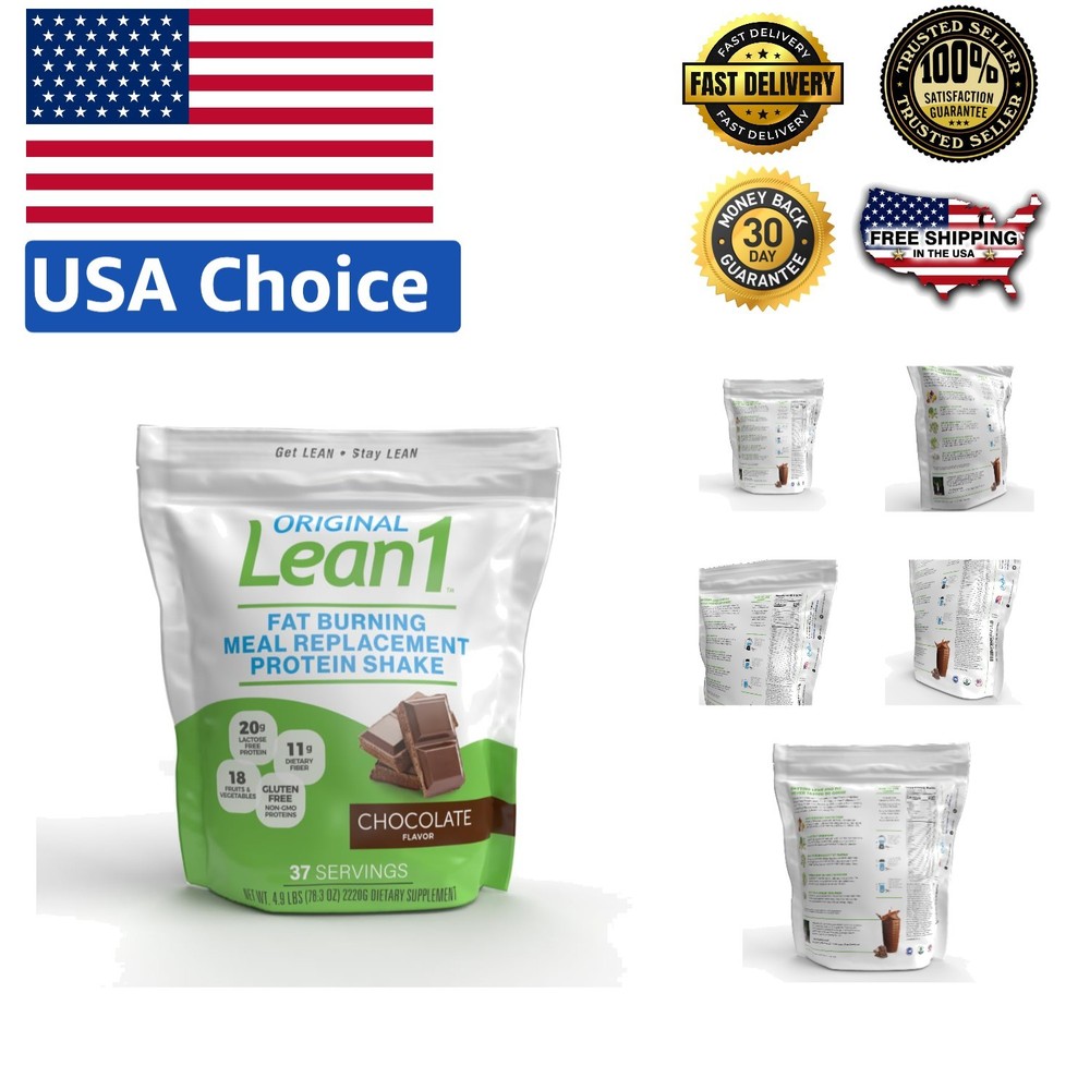 5lb Chocolate Meal Replacement Shake with 20g Protein & 11g Fiber – 37 Servings