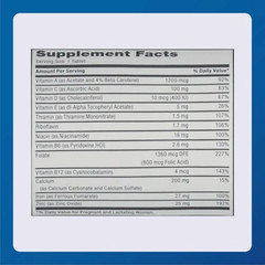 Major Pharmaceuticals Prenatal Vitamins Tablets 100 Count Dietary Supplement