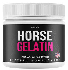 (1 Pack) Horse Gelatin Performance Powder, Horse Gelatin Men’s Health Powder