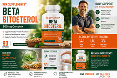 Beta Sitosterol Super Mega Strength for Prostate Phytosterol Plant Sterols 800mg