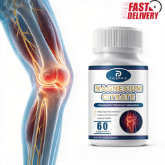 Magnesium Citrate Supplement 60 Capsules, Promote Bone Muscle Wellness Relax