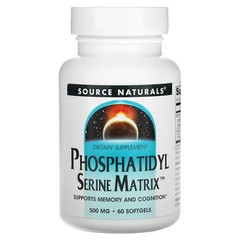 2 X Source Naturals, Phosphatidyl Serine Matrix, 500 mg, 60 Softgels