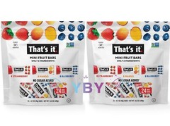 2 Packs That’s It Mini Fruit Bars Strawberry, Mango, Blueberry 24 ct 16.8oz Each