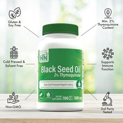 Nourish Your Body with 2% Thymoquinone Black Seed Oil 500mg – 100 Softgels