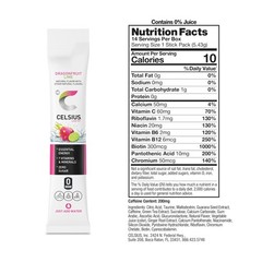 CELSIUS® OnTheGo Powder Sticks Dragonfruit Lime, Essential Energy 2.8 Oz