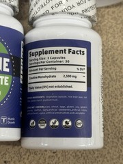 Lot 25 Creatine Monohydrate Strength Muscle Novaii 90 Capsules 2250 Total 7/26