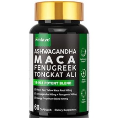 2x Maca Root, Ashwagandha, Panax Ginseng Fenugreek Extract Male Enhancing 60Caps