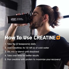 Optimum Nutrition Nutricost Creatine Monohydrate Peach 40 Servings, 360 Grams