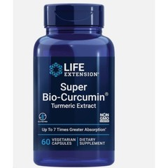 LIFE EXTENSION SUPER BIO CURCUMIN TURMERIC EXTRACT JOINT HEALTH 400mg 60Caps