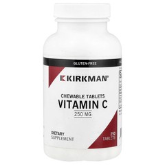 2 X Kirkman Labs, Chewable Vitamin C, 250 mg, 250 Tablets