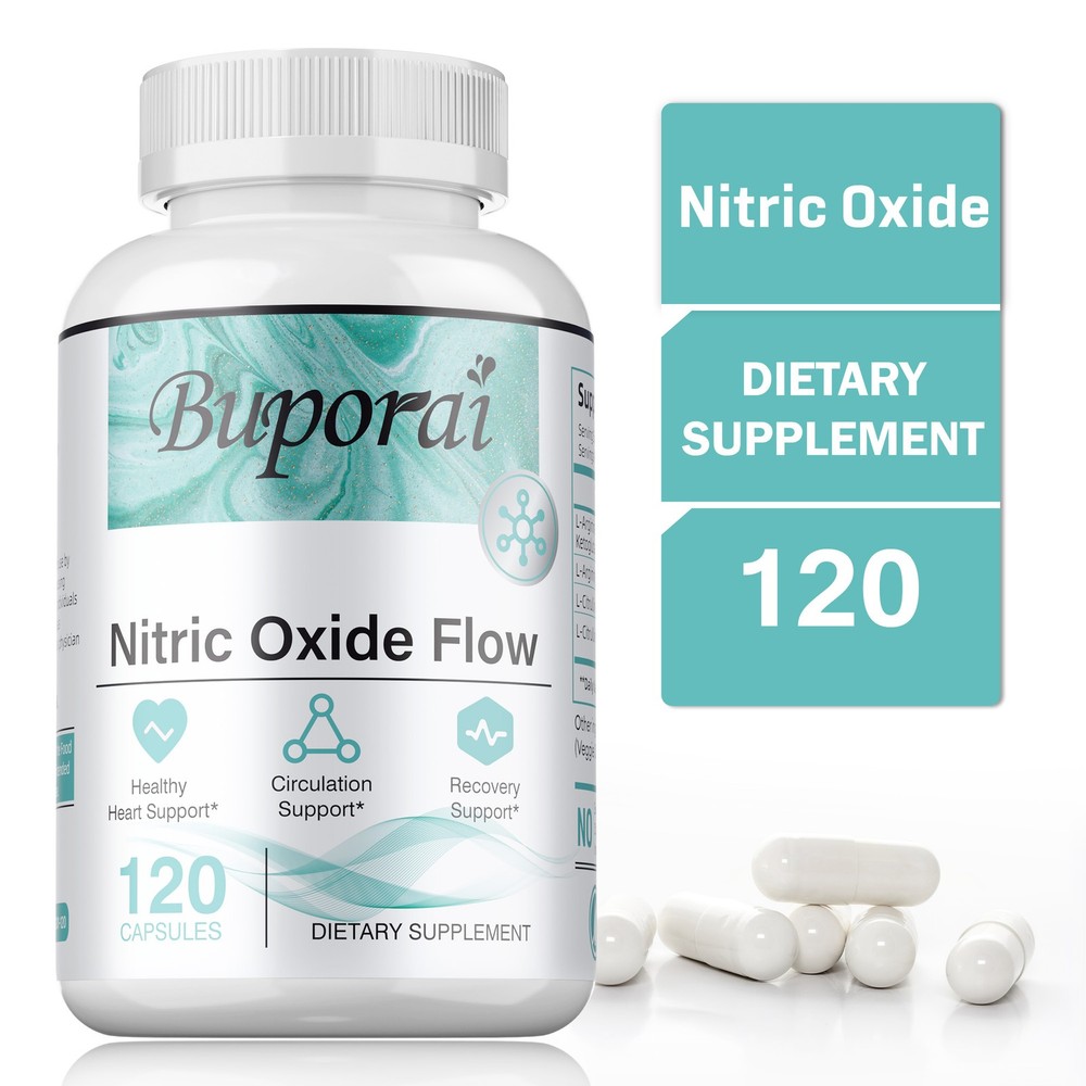 Nitric Oxide Flow 120pcs – Increase Strength & Muscle Growth, Blood Circulation