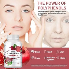 Polyphenols Complex 120pcs – Antioxidant,Glowing Skin, Supports Digestive Health