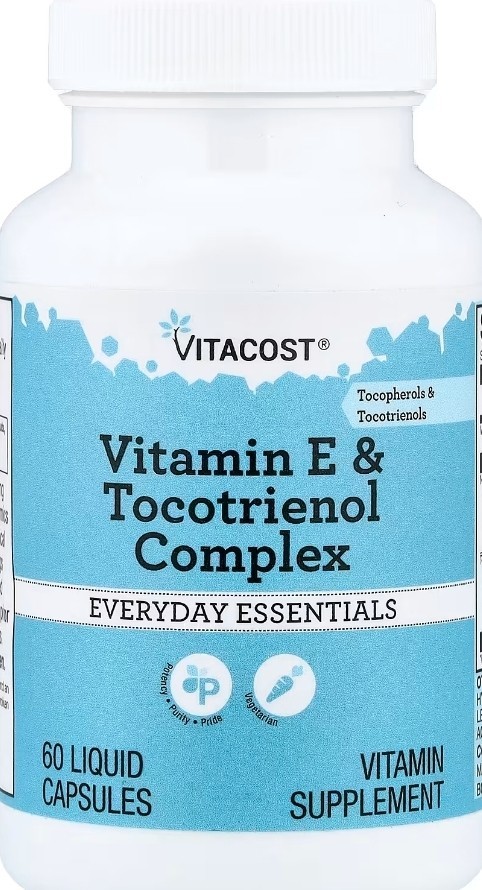 Vitacost Vitamin E & Tocotrienol Complex – 60 Liquid Vegetarian Capsules