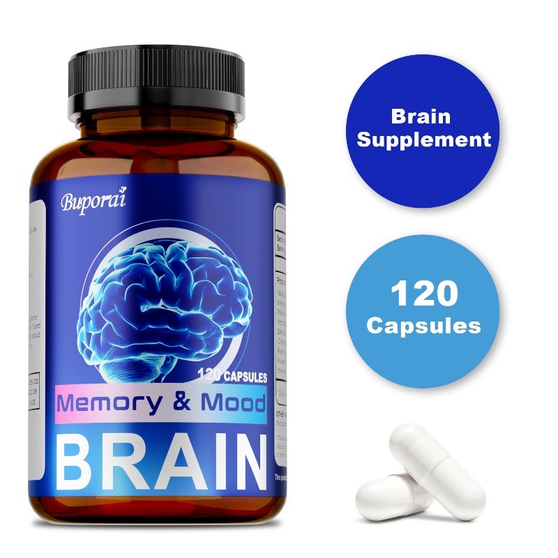 Brain Support 120pcs, Relieves Stress,Promotes Brain Function and Nervous System