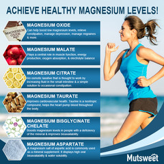 120pc Magnesium Complex 500mg Natural Anti Anxiety & Stress Relief Supplement