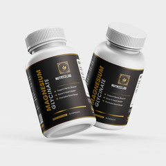 NutriiLab Magnesium Glycinate 2500mg Sleep Muscle Relaxation Stress Relief Caps