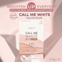 Call Me White Gluta Collagen Plus Supplement Anti-Aging Skin Whitening 60 Caps