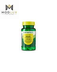 Spring Valley Flush Free Niacin 500mg Capsules Metabolism Support, 60 Count