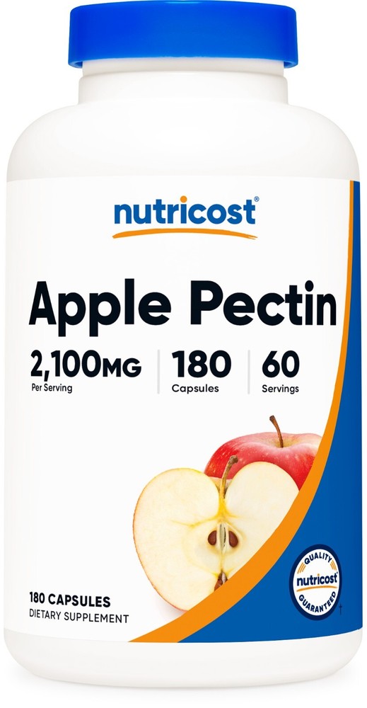 Nutricost Apple Pectin Capsules 2,100mg Per Serving, 180 capsules, 60 Servings