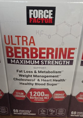 Force Factor Ultra Berberine Maximum Strength/60 vegetable capsules