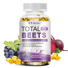Total Beets 1050mg Concentrated Beet Root 120 Capsules Circulation Support