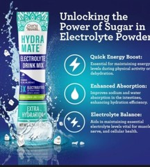 Guru Nanda Hydramate Electrolyte Drink Mix Lemon Lime 2 Stick Packs 3 Boxes