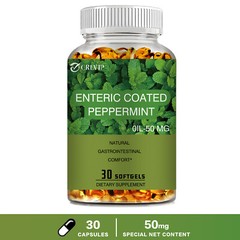 Enteric Coated Peppermint 50mg -for Abdominal Pain,Inflammatory,Bloating and Gas